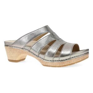 Dansko Lyndi Platino Metallic Sandal